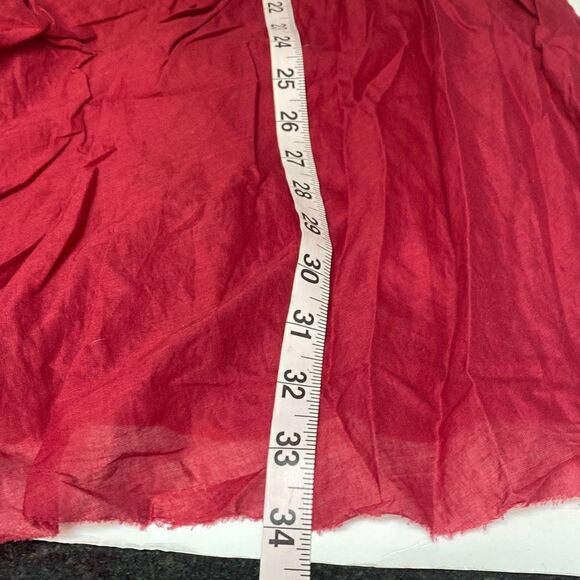 New w/out tags Free People Rose Red Beaded Dress flutter trim XS - Picture 16 of 16